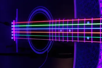 DR K3 Hi-def Neon Spalvotų Fluorescentinė Akustinės Gitaros Stygos, Custom Šviesos 11-50
