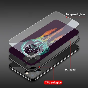 Dream Catcher Funda Atveju Iphone 12 Pro Case for Iphone 12 11 XR Pro XS MAX X 7 8 6 6S Plus SE 2020 Grūdintas Stiklas Atveju