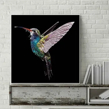 Drobė Nuotraukas Šiaurės Modernaus Stiliaus Gražus Šviesus Paukštis, Dragonfly Plakatų Meno Gyvenimo Kambario, Miegamasis Dekoratyvinis Neįrėminti