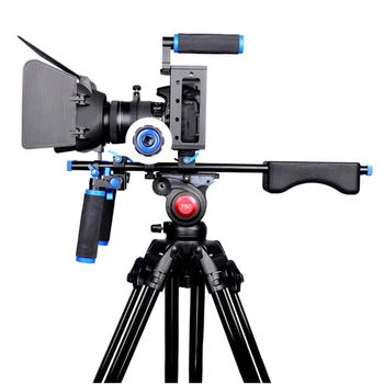 DSLR Įrenginys, Kamera Cage Kit Peties Stabilizavimo Sistema, Vaizdo Palaikymas Įrenginys Canon 5D Mark III IV 6D 7D Nikon D7200 Sony A7 GH5 GH4