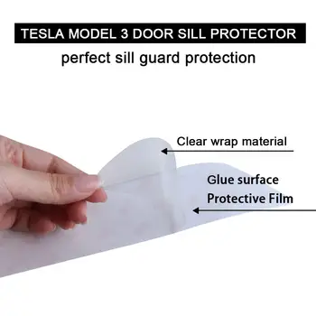 Durų Slenksčių Wrap Rinkinys Apsauga - Aišku Tesla Modelio 3 Durų Slenksčio Raštas