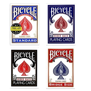 Dviračių Rider Atgal Standartas Indeksas Kortos Raudona/Mėlyna Denio Pokerio Dydžio 808 Naujas Sandarias USPCC JAV Magic Kortų Magijos Triukų Rekvizitą