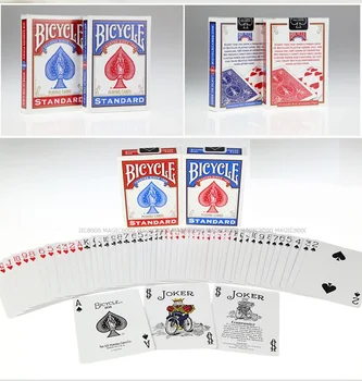 Dviračių Rider Atgal Standartas Indeksas Kortos Raudona/Mėlyna Denio Pokerio Dydžio 808 Naujas Sandarias USPCC JAV Magic Kortų Magijos Triukų Rekvizitą