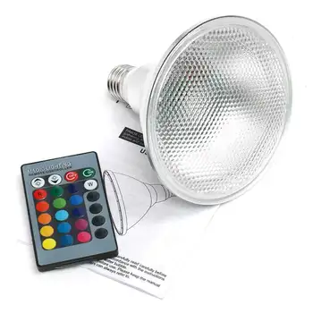 E27 RGB LED Prožektoriai, Lemputės šviesos srautą galima reguliuoti Magija Scenos Šviesos 20W PAR38 20W Šviesos Lauko Potvynių Lemputė Su Nuotolinio Valdymo