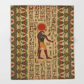 Egiptas Animacinių filmų Mesti Antklodę Mielas Vaikai Dizaino Egipto Ornamentu Papirusas Antklodės Lovos Kalėdų Dekoracijos namams