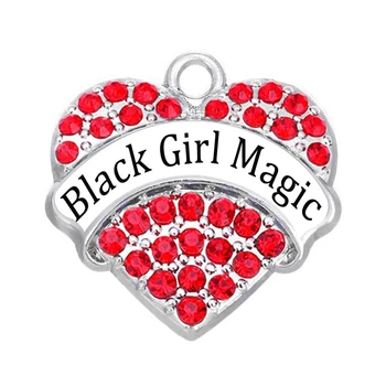 Ekologinio draugiškas metalo, kristalų lipdukas black girl magic pakabukai pakabučiai mergina roko papuošalai, aksesuarai apyrankės karoliai padaryti