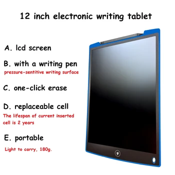 Elektroninės Rašymo Tablet Skaitmeninio Piešimo Tablet Rašysenos Pagalvėlės Nešiojamų Tablet Valdybos ultra-plonas Piešimo Lenta su Rašikliu