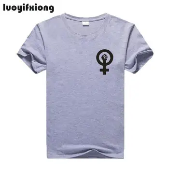 Feminizmas Marškinėlius Pirmoji Riaušių Myliu Moteris Marškinėlius Mados Kišenėje Spausdinti Marškinėliai Tee Marškinėliai Femme Trumpas Rankovės Feminizmo Šūkis T-shirt