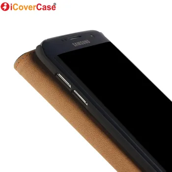Flip Case For Samsung Galaxy S8 Plius S7 S6 Krašto S3 S4 S5 Atvejais Odos Piniginės 