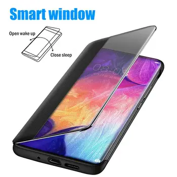 Flip vaizdo Veidrodėlis Smart Case For Samsung S8 S9 S10 Plius S20 Ultra 20 Pastaba Ultra Dangtelis, skirtas 
