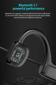 G1 Kaulais Ausines Bluetooth 5.1 Belaidžio Sporto Ausinės laisvų Rankų įranga Stereo laisvų Rankų Su Mikrofonas Veikia