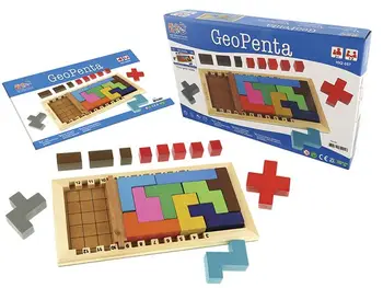 Geopenta -Katamino tai Žaidimas, skirtas vaikų vystymąsi. 1 arba 2 žaidėjų žaidimas