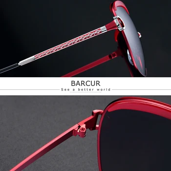 Greitas Pristatymas BARCUR Gradientas Saulės akiniai Moterų Poliarizuota Sunlgasses Moterų tendencijos produktus