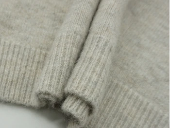 GRUIICEEN Rudenį Naujas V-kaklo, ilgomis rankovėmis Kratinys Megztinis moteris Prarasti mezgimo megztinis GY2019021