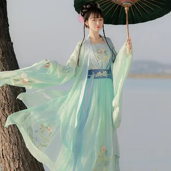Hanfu Moterų Kinijos Tradicinės Hanfu Suknelė Tango Kostiumas Derliaus Senovės Kostiumas Moterų Karnavalas Helovyno Cosplay Kostiumas