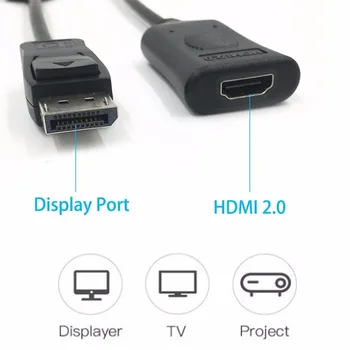 HDMI Adapteris - Aktyvusis Režimas DisplayPort į HDMI Vyrų ir Moterų Adapteris Palaiko Ultra High Definition Šešių Ekrano rezultatų skaičius visos sąnaudos 4K@ 60Hz
