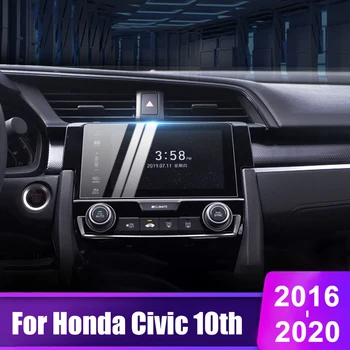 Honda Civic 10. 2016 m. 2017 m. 2018 m. 2019 m. 2020 m., Grūdintas Stiklas, Automobilių Navigacijos Screen Protector Ekrano Plėvelė LCD Apsauginis Lipdukas