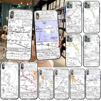 HPCHCJHM Aviacijos Diagramos Bling Mielas Telefono dėklas Grūdintas Stiklas iPhone 11 Pro XR XS MAX 8 X 7 6S 6 Plus SE 2020 atveju