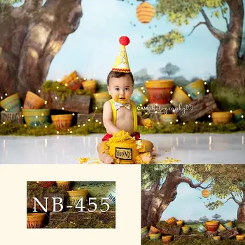 Hunny Vaikų Fotografijos Fonas Naujagimio Nuotrauka Fone Gimtadienio Baby Shower Fone photocall Reklama
