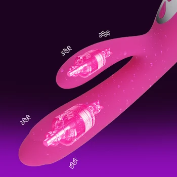 IKOKY 12 Greičio Triušis Dildo Šildymo Vibratorius Sekso Žaislas Moterims Makšties Massager Moterų Masturbacija G Spot Klitorio Stimuliatorius