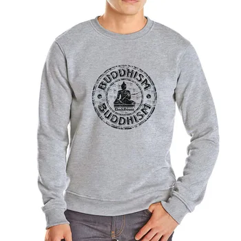 Indija, Budos hoodies naujo dizaino drabužių karšto parduoti prekės hoodie vyrų atsitiktinis medvilnės palaidinukė Buda spausdinimo outwear kietas viršūnes