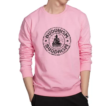 Indija, Budos hoodies naujo dizaino drabužių karšto parduoti prekės hoodie vyrų atsitiktinis medvilnės palaidinukė Buda spausdinimo outwear kietas viršūnes