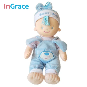 Ingrace baby doll su gyvūnų drabužius kūdikiams džiugu pliušinis žaislas miega lėlės kūdikio dovana