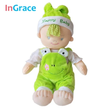 Ingrace baby doll su gyvūnų drabužius kūdikiams džiugu pliušinis žaislas miega lėlės kūdikio dovana