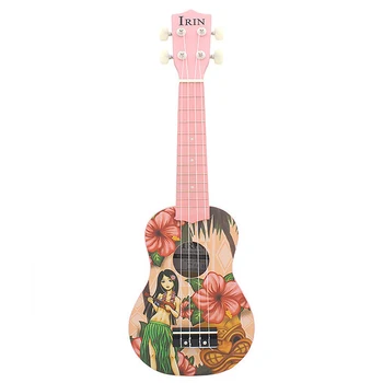 Irin 21 Colio Rožinė Sopranas Ukulėle Ukelele Gitara 4 Stygų Akustinę Havajų Gitara, Muzikos Instrumentai Girl Naujokas