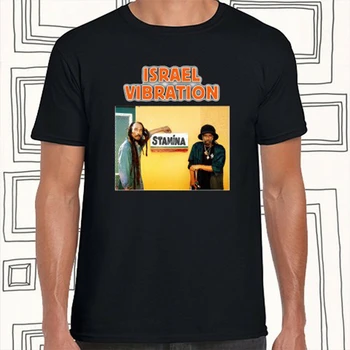 Izraelis Vibracijos Ištvermės Albumą Reggae Vyrų Black T-Shirt Dydis S M L Xl Xxl Xxxl Didelis Ūgio Tee Marškinėliai