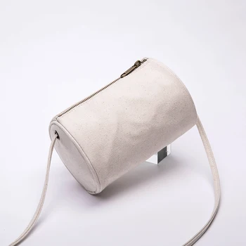 Japonijos nuožulnios pečių maži audinio maišelis literatūros studentė peties drobė maišelis atsitiktinis cilindrų krepšys