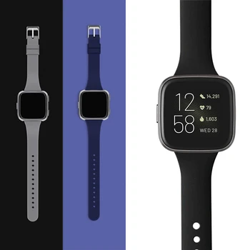 Juostos Fitbit Versa 2 Dirželis Plonas Plonas Siauras Pakeitimo Apyrankę, Fitbit Versa/Versa 2 Juosta, Silikono Smartwatch Riešo