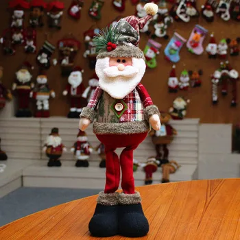 Kalėdų Lėlės Kalėdų Medžio Vainikas Naujųjų Metų Ornamentas, Elnių, Stirnų, Sniego Santa Claus Nuolatinis Lėlės Apdailos Linksmų Kalėdų