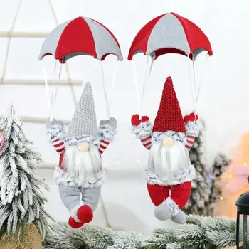 Kalėdų Senelio Lėlės, Dekoracijos Kalėdos Beveidis Parašiutu Santa Claus Kūrybos Langą Kabantys Papuošalai Gimdymo Pakabukas Dovanos
