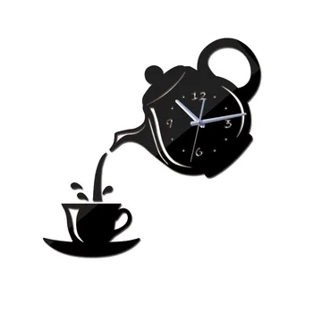 Karšto naujas kvarcinis Adata sieniniai laikrodžiai akrilo veidrodį žiūrėti šiuolaikinės horloge skaitmeninis laikrodis, namų dekoro Vieno Veido lipdukai Vieno Veido