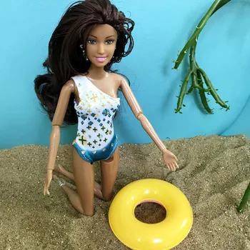Karšto parduoti 31cm mergina Kūdikių Lėlės bikini mergaitė lėlė Mergaitėms, vonia Gimtadienio Kilnojamojo Jungtinio Afrikos Lėlės Žaislas Juoda Lėlė princesė