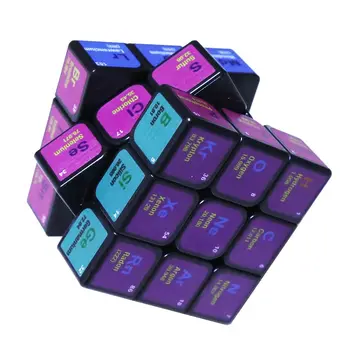 Karšto Trečiųjų Kad Cheminės Magic Cube Periodinės Lentelės Mokymosi Priemonė, Spalvinga Spausdinti Kubo Švietimo Žaislai, Vaikų Gimtadienio Dovana