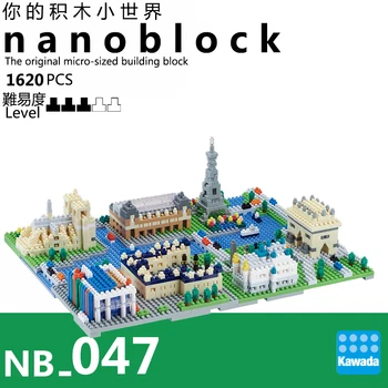 Kawada Nanoblock PRANCŪZIJA), PARYŽIAUS Miesto Serija Japonijos Blokai vaikų Žaislų NB-047 1620pcs Švietimo Kūrybos ArchitectureNew