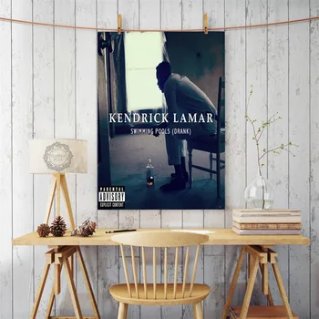 Kendrick Lamar VELNIŠKAI Kuklus Karšto Muzikos Albumų Padengti Hip-Hop Repo Muzikos Žvaigždė Meno Šilko Tapybos Drobės Plakatas quadro cuadros