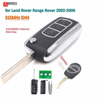 KeyecuFree Programavimo Atnaujintas Nuotolinio Automobilio Raktas Fob 315/433MHz ID44 Mikroschemą Land Rover Range Rover 2002-2006 M /Sportas 2006