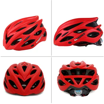 KINGBIKE Vyrų Dviračių Šalmas Ultralight Kelių MTB Kalnų Dviratį Dviračiu Šalmą Su viesų kasko ciclismo Dydis XL Raudona Helmes