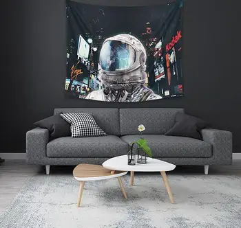 Kosmoso Astronautas Gobelenas Sienos Kabo Meno Baneriai Šaligatvio Kambarių Bendrabučio Retro Astronautas Atspausdinta Drobė Nuotrauką