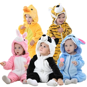 Kūdikiams Panda Naujagimių Drabužiai, Kūdikių Mergaitės Berniukai Romper Kūdikių Drabužiai Žiemos Jumpsuit Bamblys naujagimio Rinkinius Dygsnio Pižama