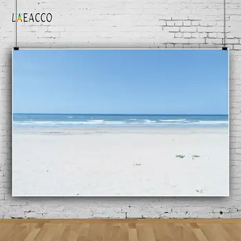 Laeacco Paplūdimio Pakrantės peizažą Sluoksnių Vestuvių Kūdikių Scenos Šventė Fotografijos Pritaikoma Backdrops Foto Studija