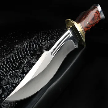 Lauko peilis fiksuotais ašmenimis trumpas peilis aukštos kokybės karinis peilis kempingas medžioklės, savigynos peilis