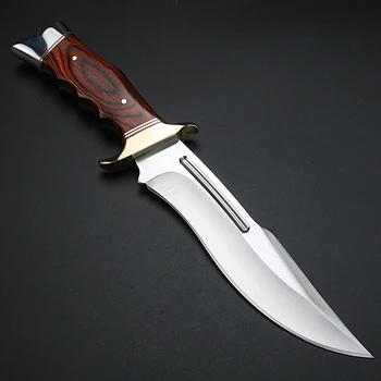 Lauko peilis fiksuotais ašmenimis trumpas peilis aukštos kokybės karinis peilis kempingas medžioklės, savigynos peilis