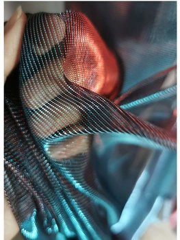 Lazerio Simfoninis Tuščiaviduriai Audinys Net tinklelio medžiagos Tekstūra akių Spalvos suknelė perspektyvos Dizaineris audiniai Šviesos