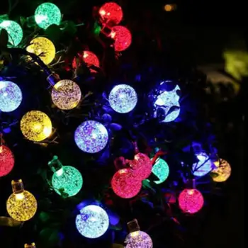 LED Lauko Saulės Lempos String Žibintai 20/50 LED Pasakų Atostogų Kalėdų Vakarėlį Girliandą Saulės Sodas Vandeniui Turas String Žibintai