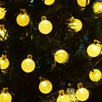LED Lauko Saulės Lempos String Žibintai 20/50 LED Pasakų Atostogų Kalėdų Vakarėlį Girliandą Saulės Sodas Vandeniui Turas String Žibintai