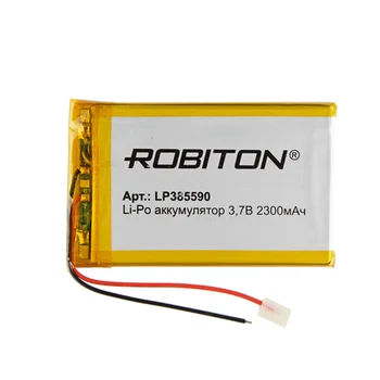 Li-jonų polimerų baterija lp385590 robiton, Li-Pol 